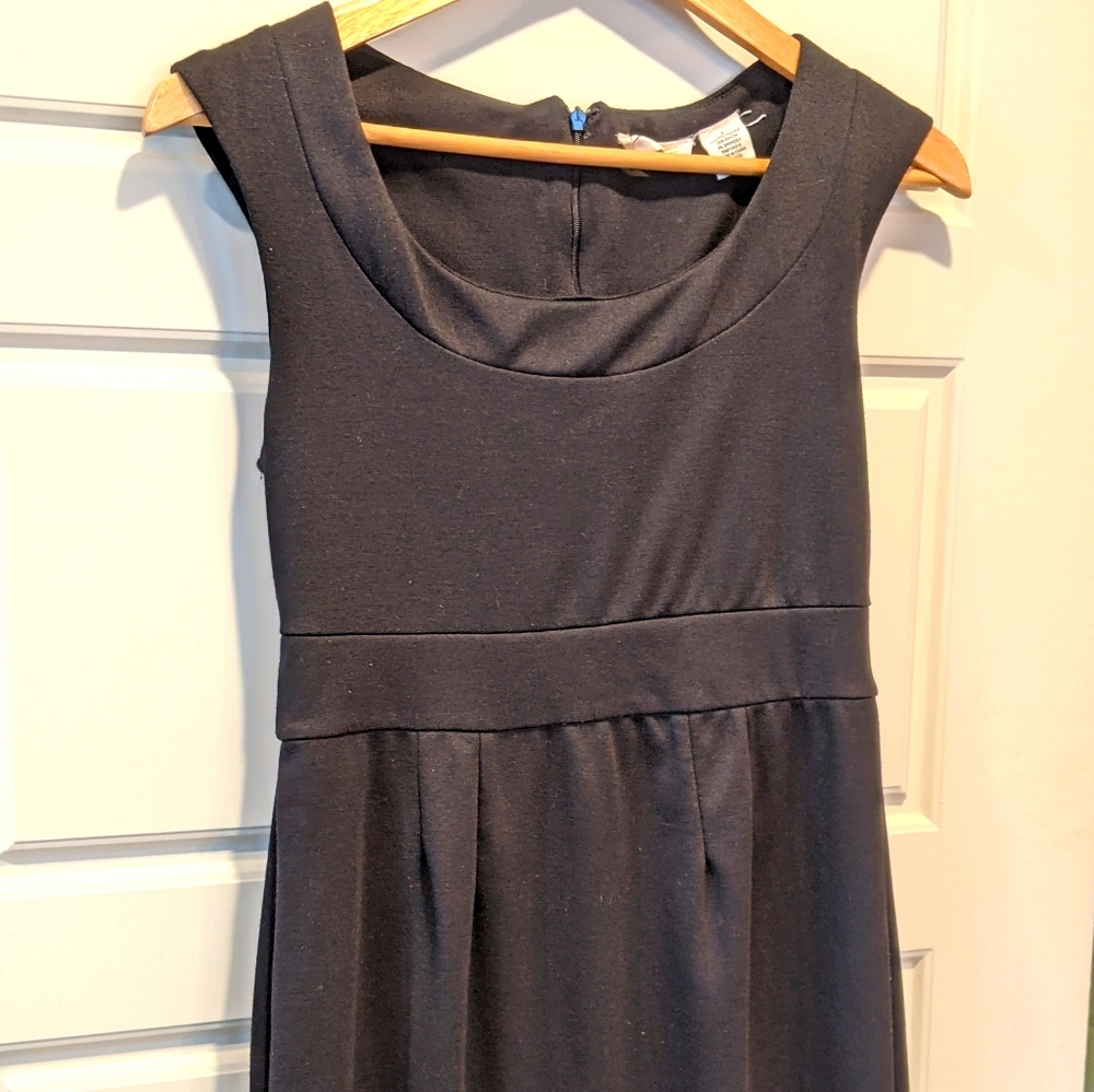 Black knit casual easy wear dress